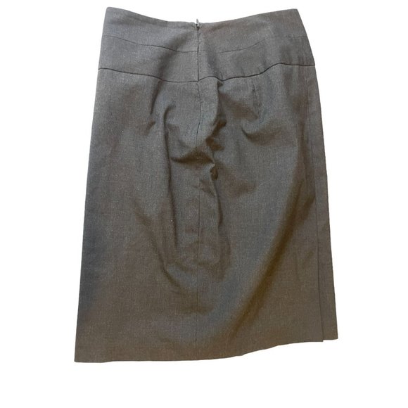 The Limited Women Mini Skirt Straight & Pencil High Waisted Back Zip Gray Size 2 - Picture 2 of 7